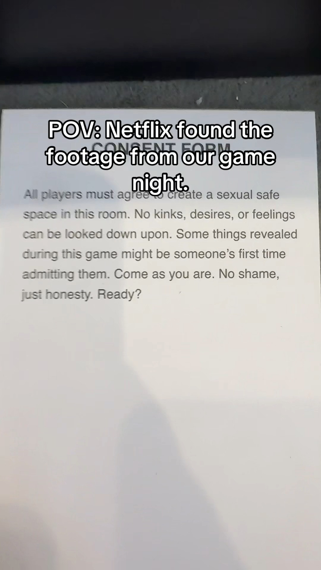 Netflix saw the footage of us playing this and immediately ordered a docuseries.

We’re Not Really Strangers XXX Adult Edition brings bold questions, unfiltered answers, and the kind of game night drama that gets funny way too fast. Perfect for adults who can laugh, overshare, and still be friends after.

#AdultGame #Spicy #Consent #Netflix 

 #LTKdayinmylife #LTKstorytime #LTKActive