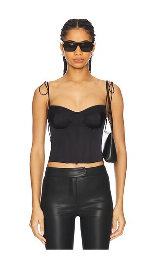 Satin Bustier Top in Black001 | Revolve Clothing (Global)