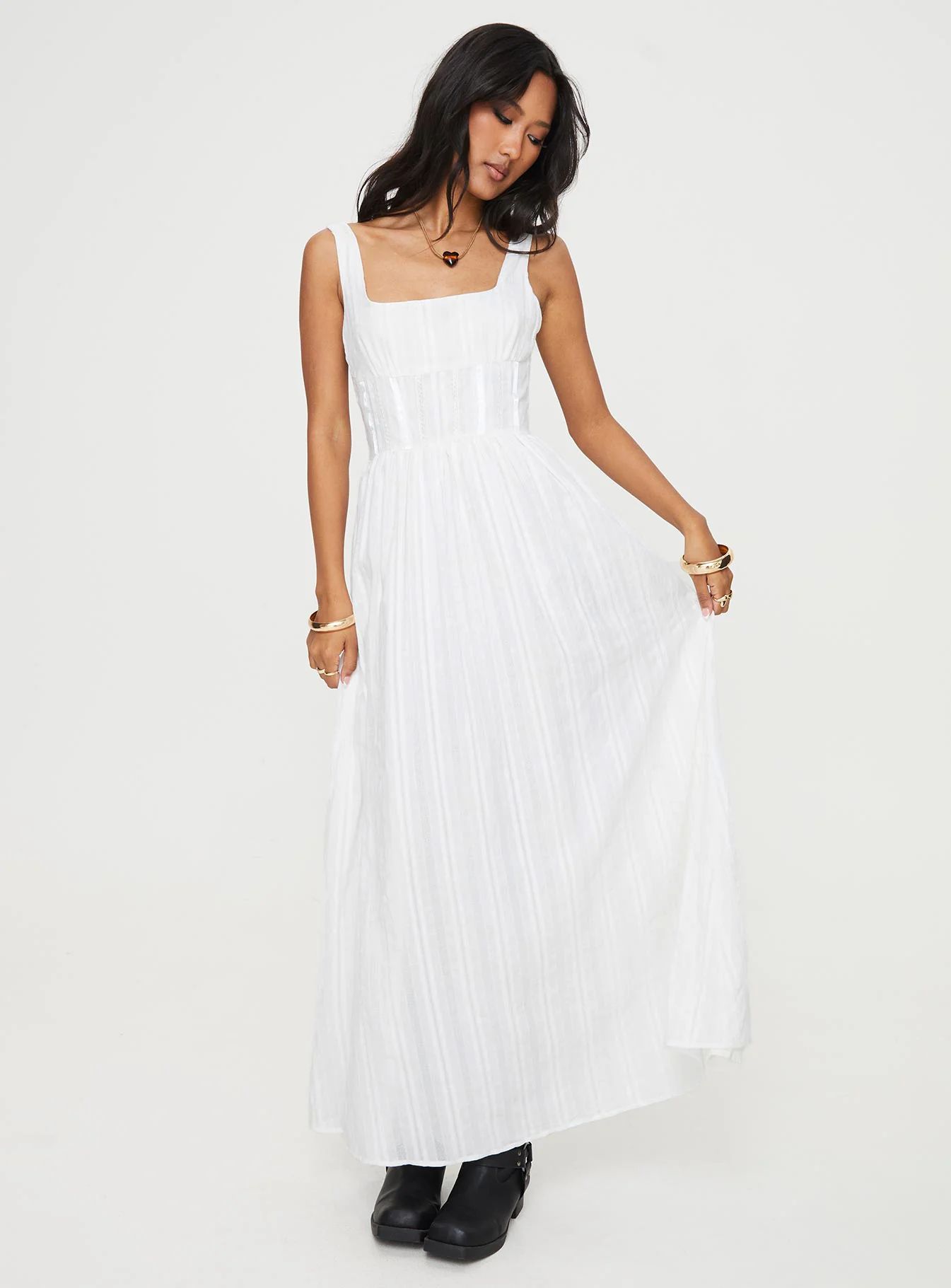 Lorinda Maxi Dress White | Princess Polly US