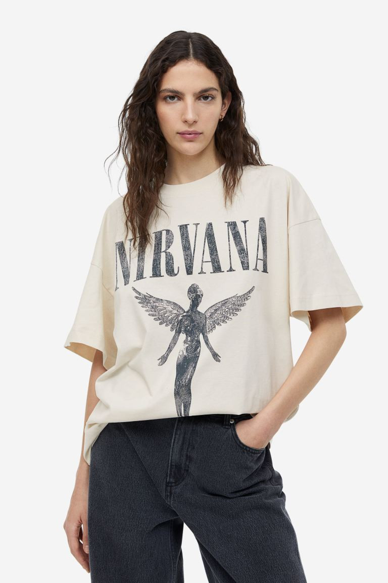 T-shirt lunga con stampa | H&M (FR, IT, ES, PT, BE)