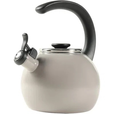 Enamel-on-Steel Whistling Tea Kettle, Induction Ready Stovetop Teapot with Flip-Up Spout & Comfort Grip Handle | Wayfair North America