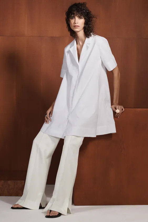 ZW COLLECTION SHORT SLEEVE SHIRT DRESS | Zara UK
