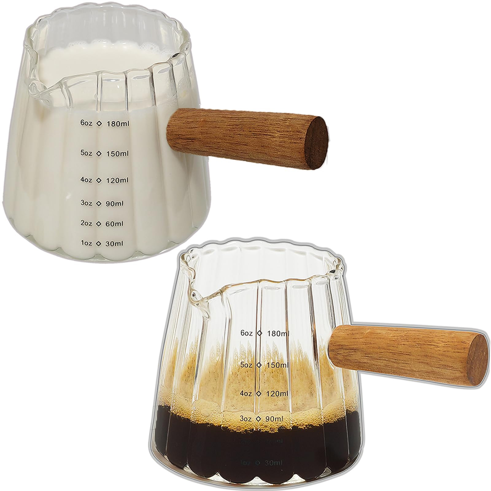 2-Pack Espresso Cups 6OZ, Espresso Accessories, Expresso Shots Cup, Espresso Shot Glass with V-Sh... | Amazon (US)
