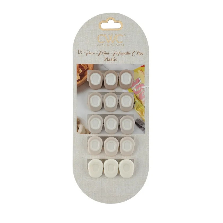 Cook with Color 15-Piece Bag Clip Set – Durable, Secure & Multi-Purpose | Walmart (US)