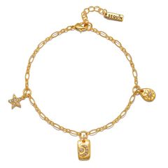 Sun, Moon & Stars Anklet | Sequin