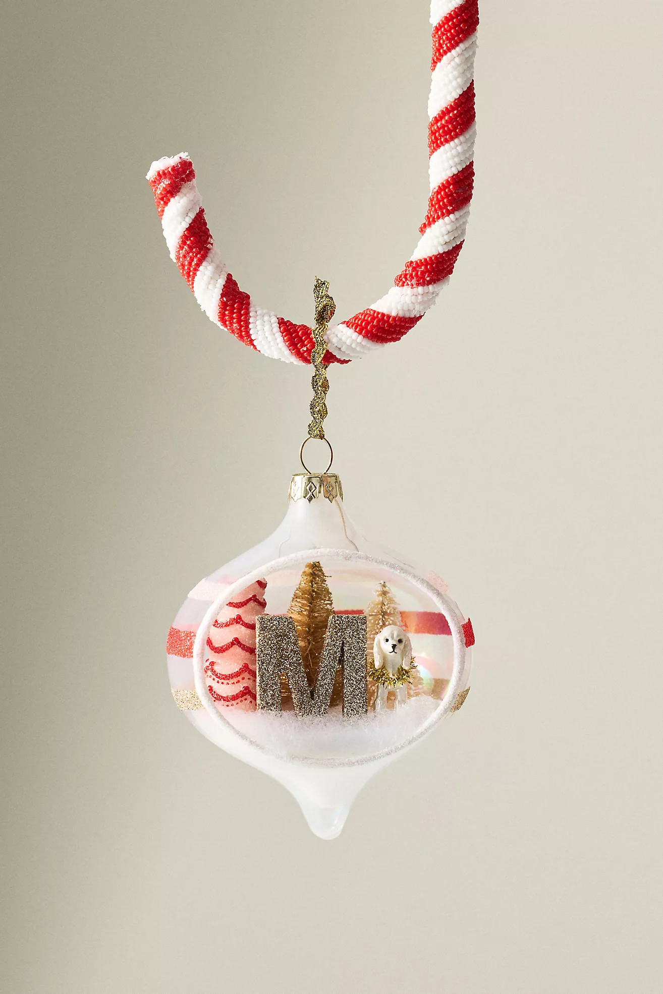 Party Animal Monogram Ornament | Anthropologie (US)