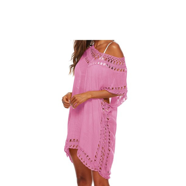 Women Bikini Cover Up Kaftan Swimwear Swim Bathing Suit Summer Beach Shirt Dress | Walmart (US)