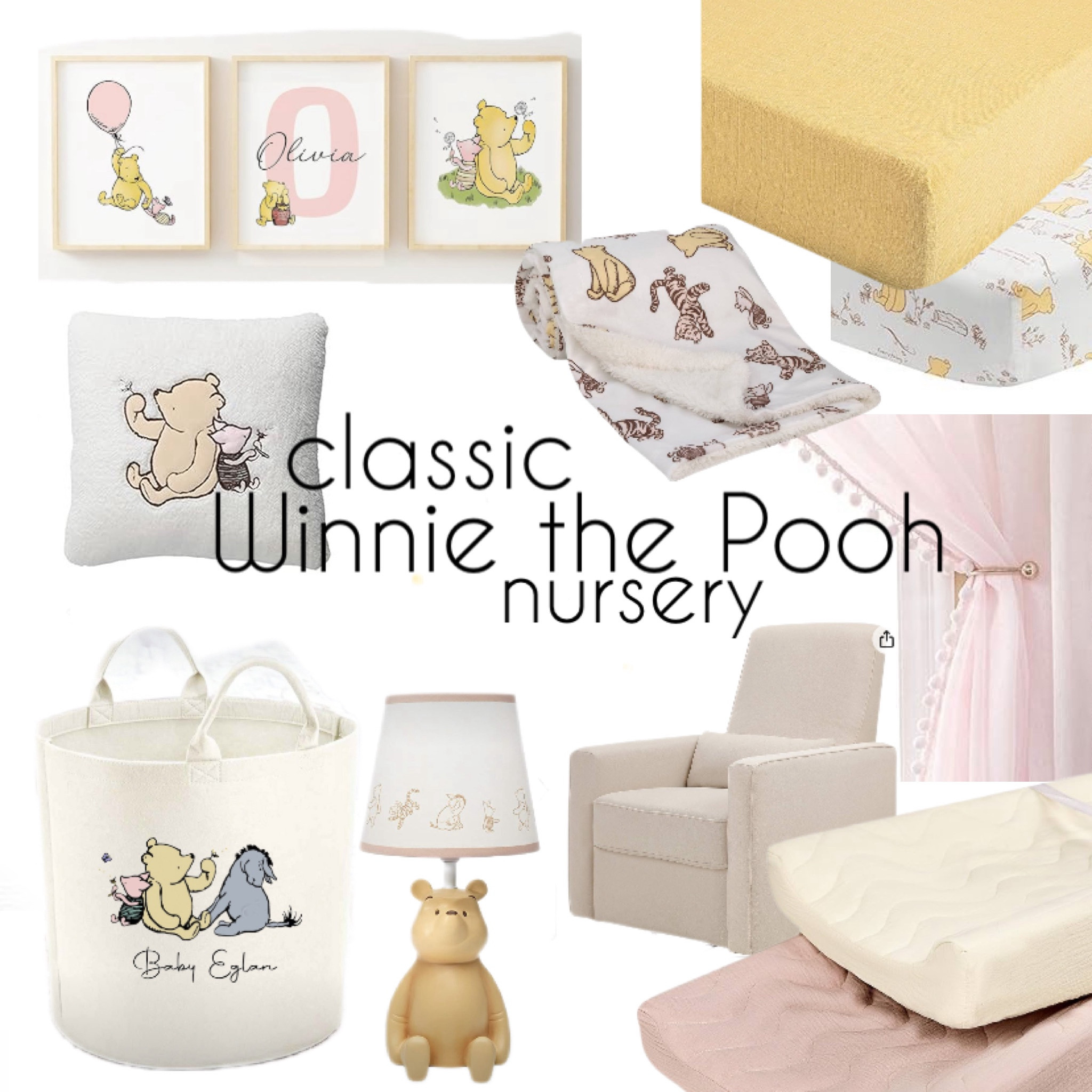 Classic Winnie the Pooh nursery decor 💗

baby girl nursery, pastel nursery, yellow and pink nursery

#LTKBaby #LTKHome #LTKFamily
