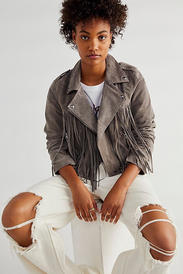 Fringed Suede Moto Jacket | Free People (Global - UK&FR Excluded)