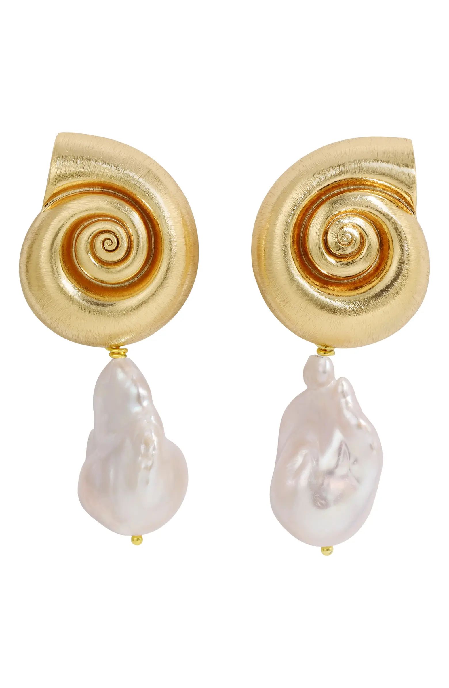 LILI CLASPE La Mer Baroque Pearl Drop Earrings | Nordstrom | Nordstrom