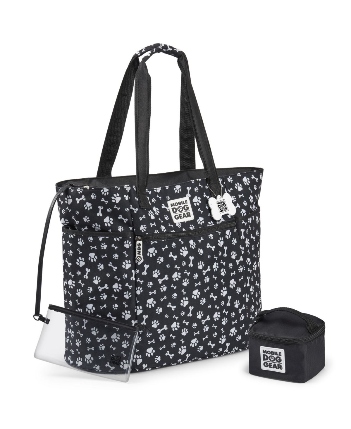 Mobile Dog Gear Dogssentials Tote Bag - Black w/ white paw print | Macy's