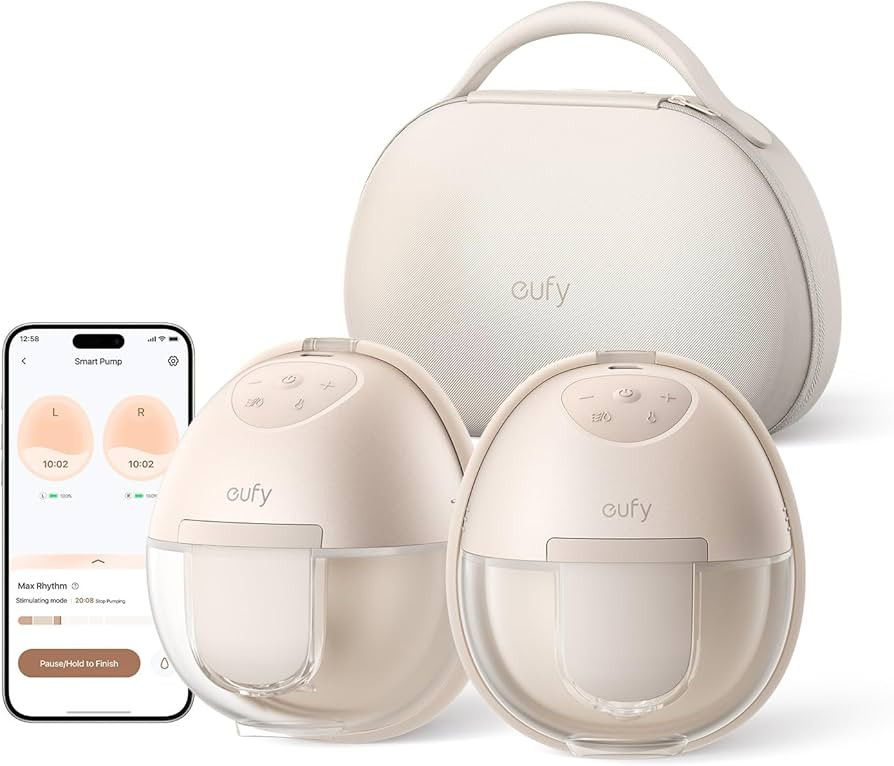 eufy Wearable Breast Pump S1 Pro, Electric Hands-Free Breast Pump with Heating Technology, Portab... | Amazon (US)