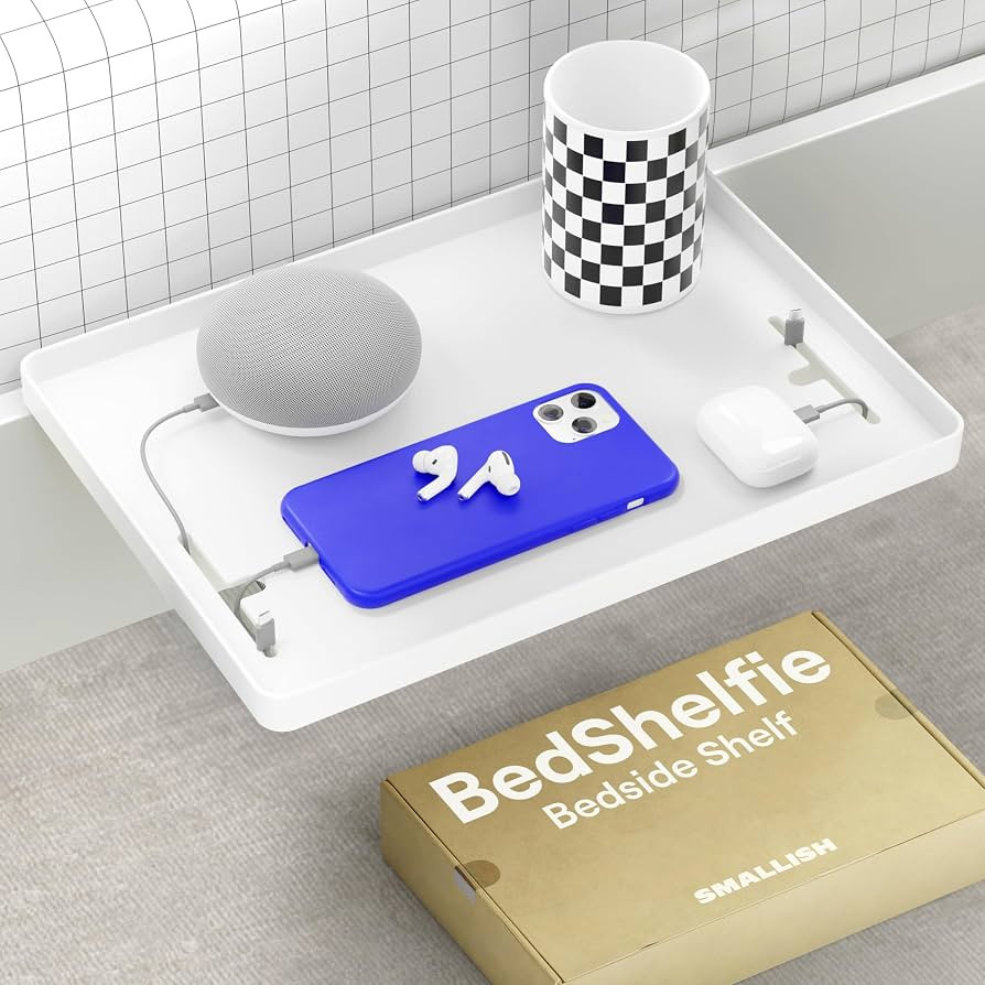 BedShelfie Bedside Shelf, Bunk Bed & Top Bunk, College Dorm Room Essentials, Clip On Nightstand, ... | Amazon (US)