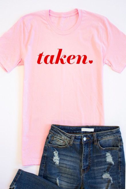 Taken Light Pink Graphic Tee | The Pink Lily Boutique