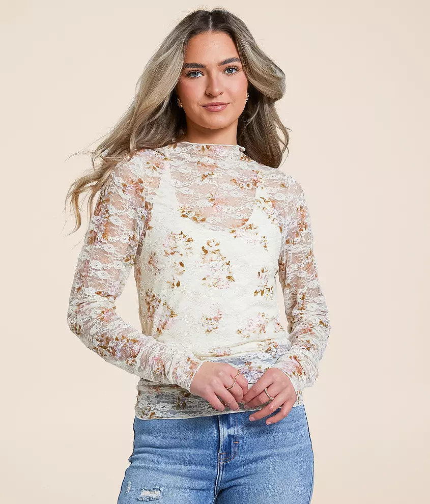Floral Lace Top | Buckle