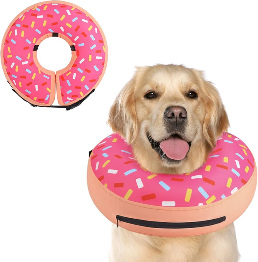 Supet Inflatable Dog Cone Collar Alternative After Surgery, Doggie Neck Donut Collar Recovery ECo... | Amazon (US)