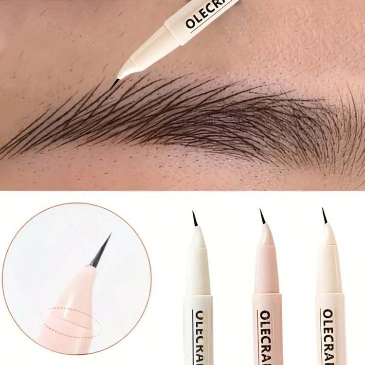 Ultra-Fine Angled Eyebrow Pencil, 0.01mm Ultra-Fine Pen Tip, Focus Curved Tip Eyeliner Pen For Lo... | SHEIN