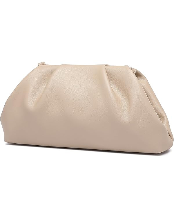 Soft PU Leather Clutch Purses for Women Formal Elegant Luxurious Evening Bag | Amazon (US)