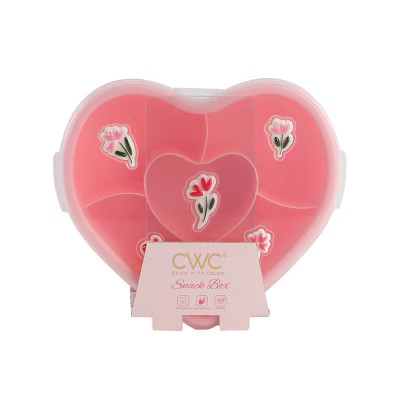 Cook With Color Flowers Icons Personal Sized Snack Box Food Storage Container Pink | Target