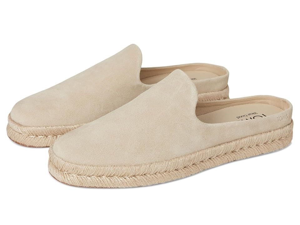 TOMS Santiago Mule Men's Lace-up Boots Almond : 10.5 D - Medium, Suede | Zappos