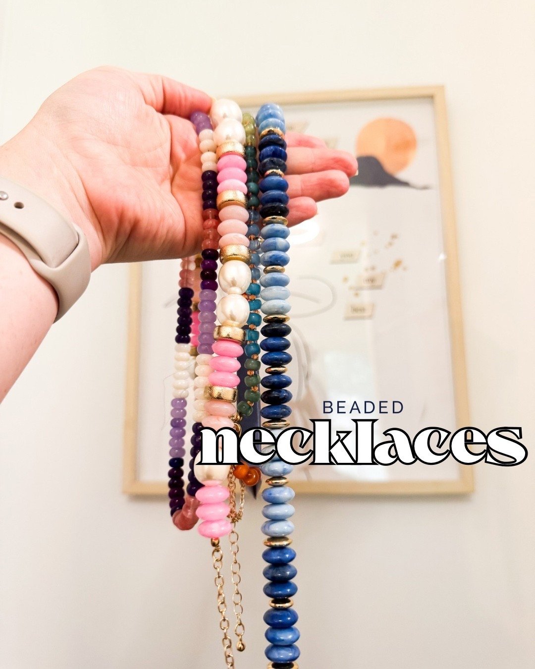 Beaded necklaces. Statement necklace 