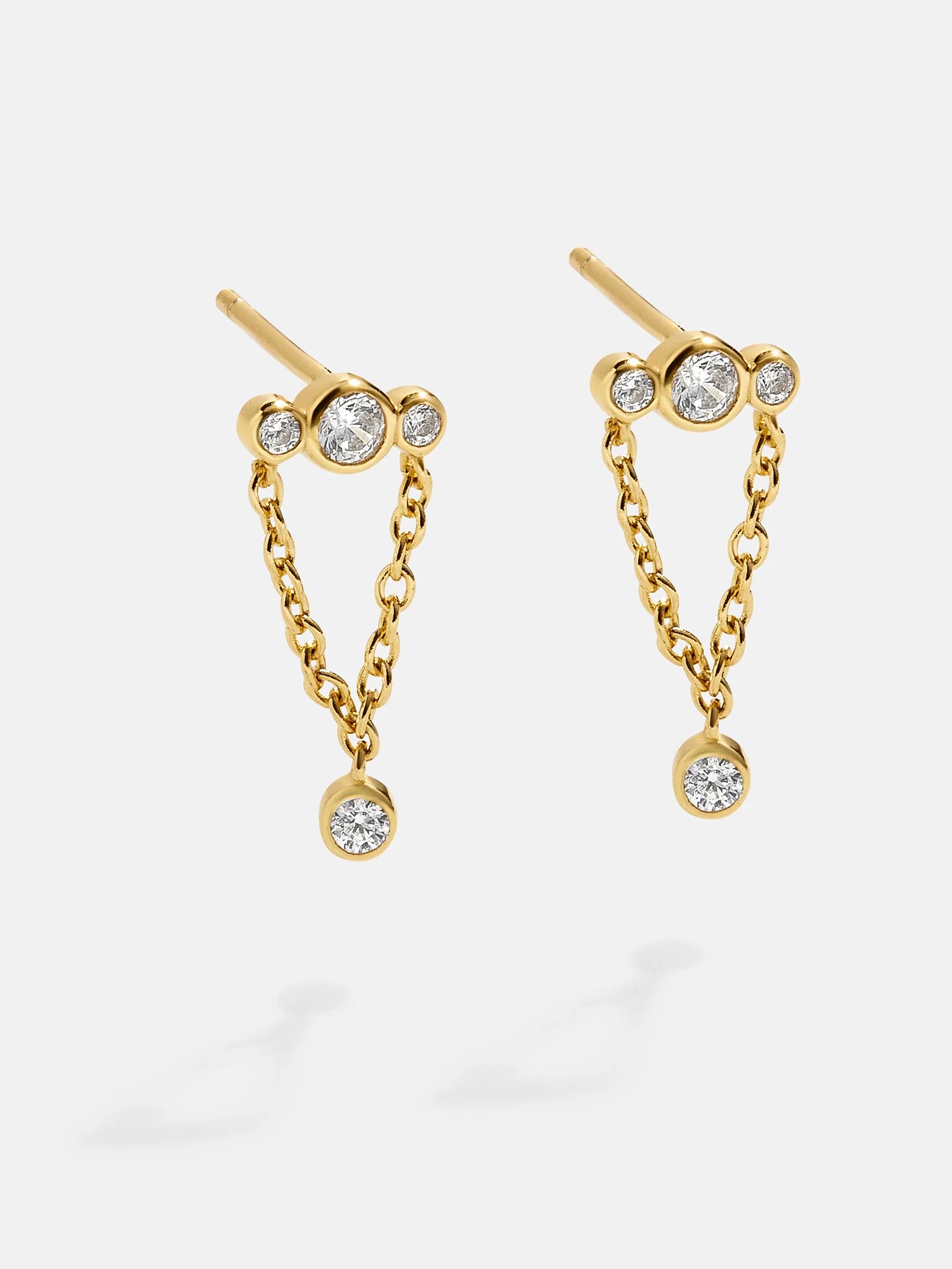 Trinity 18K Gold Earrings | BaubleBar (US)