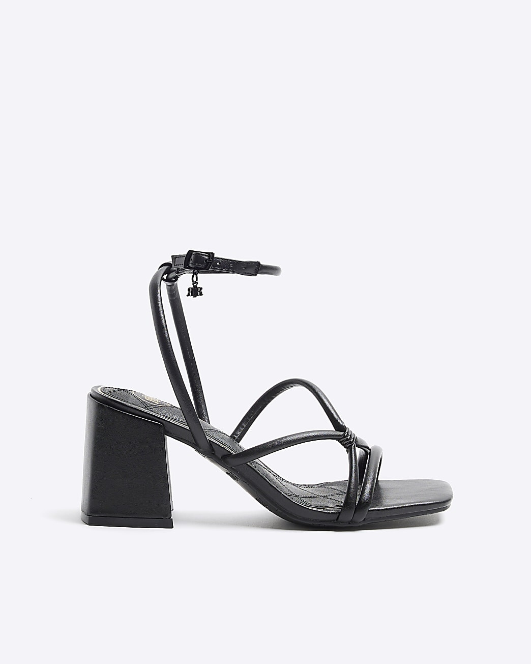 Black strappy heeled sandals | River Island (UK & IE)