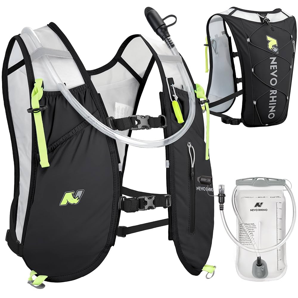 Waterproof Running Vest, 5.5L Breathable Running Hydration Vest with 1.5L Water Bladder, Water Ve... | Amazon (US)