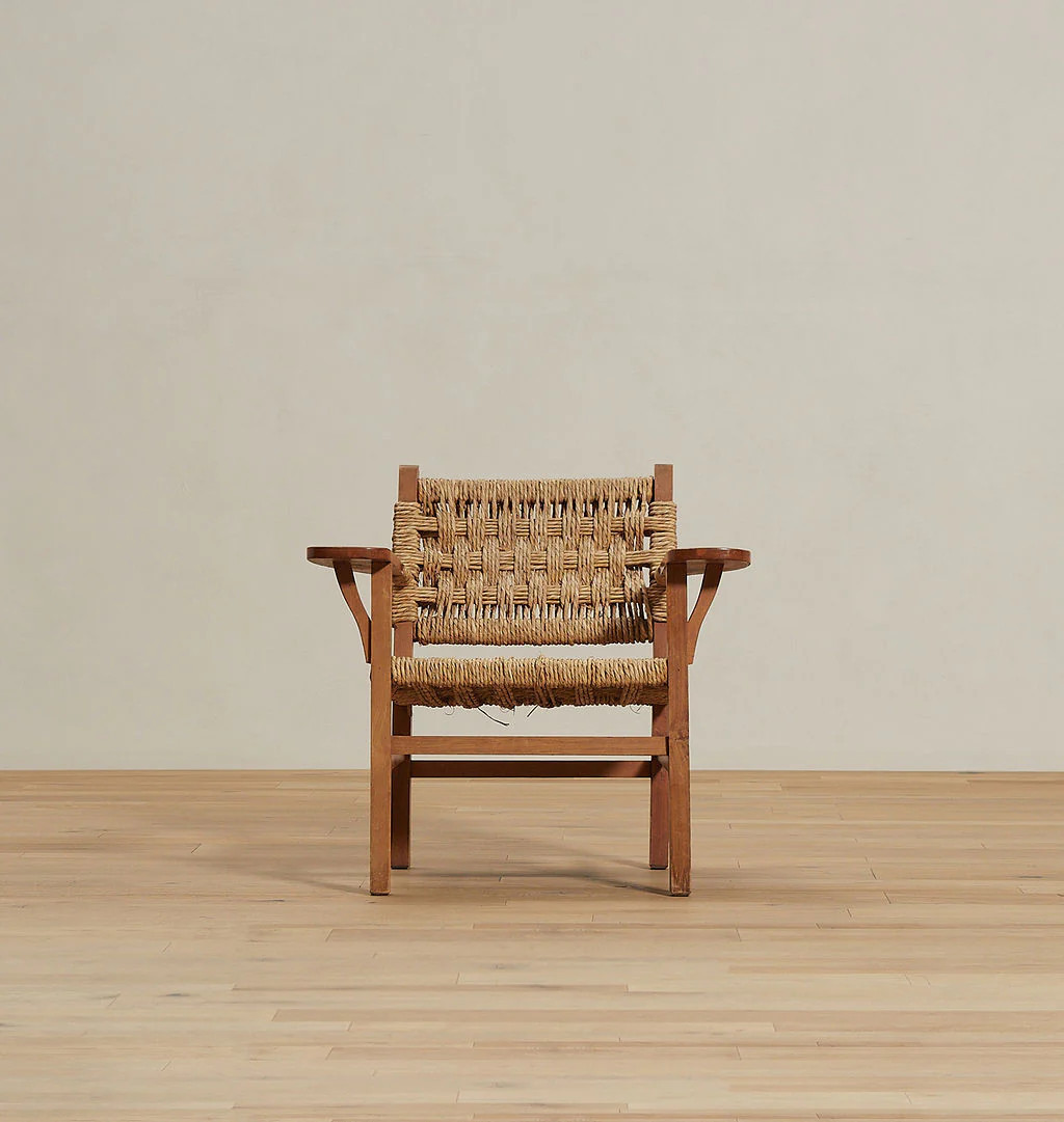 Vintage Woven Armchair | Amber Interiors