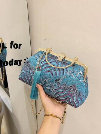Clutch Da Sera Vintage Per Donne Con Dettagli Ricamati | SHEIN