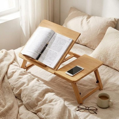 COZONY Adjustable Bamboo Foldable Laptop Desk for Bed, Portable Floor Table for Sofa Reading Working | Target