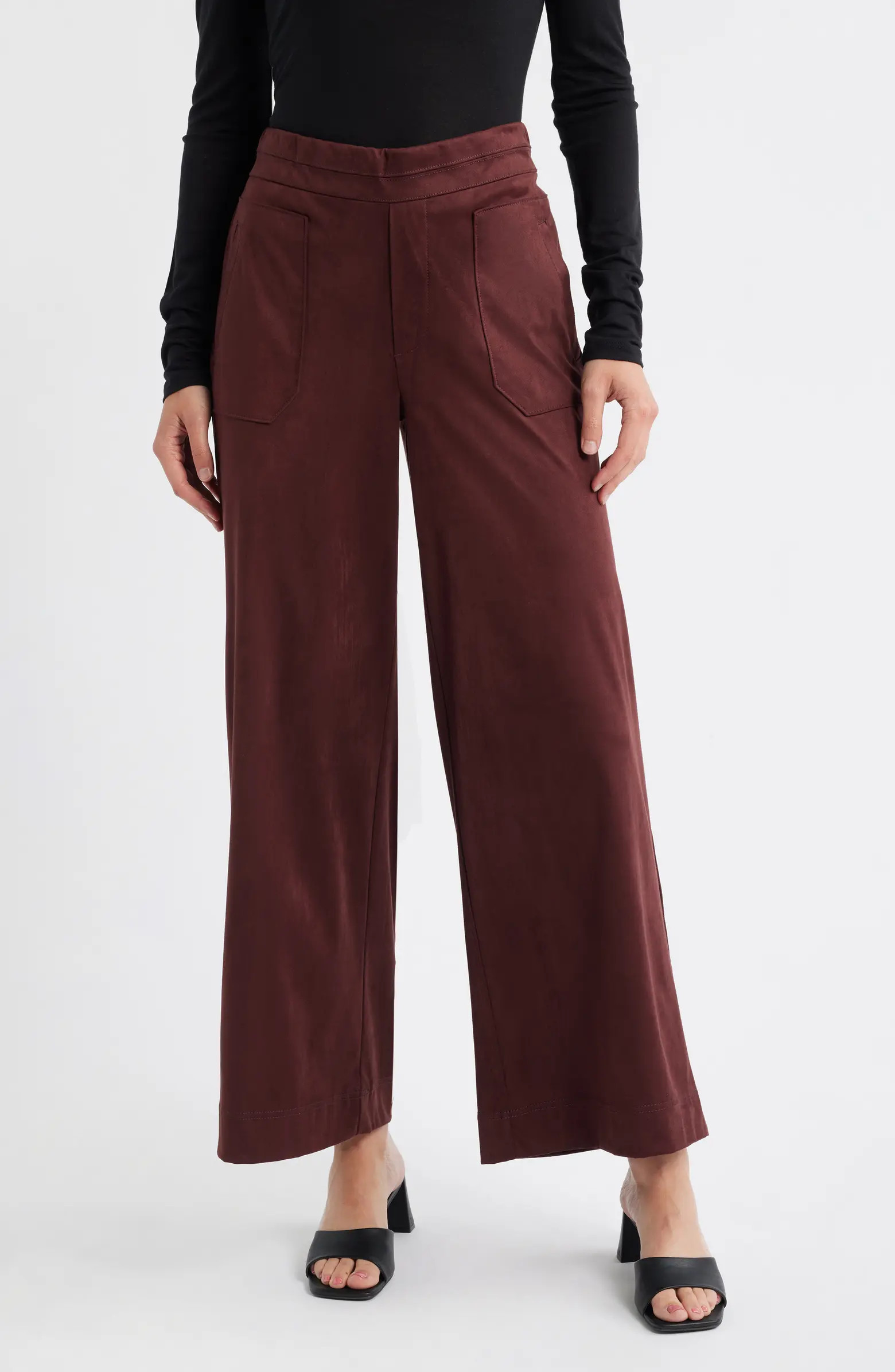 Skyrise Patch Pocket Wide Leg Pants | Nordstrom