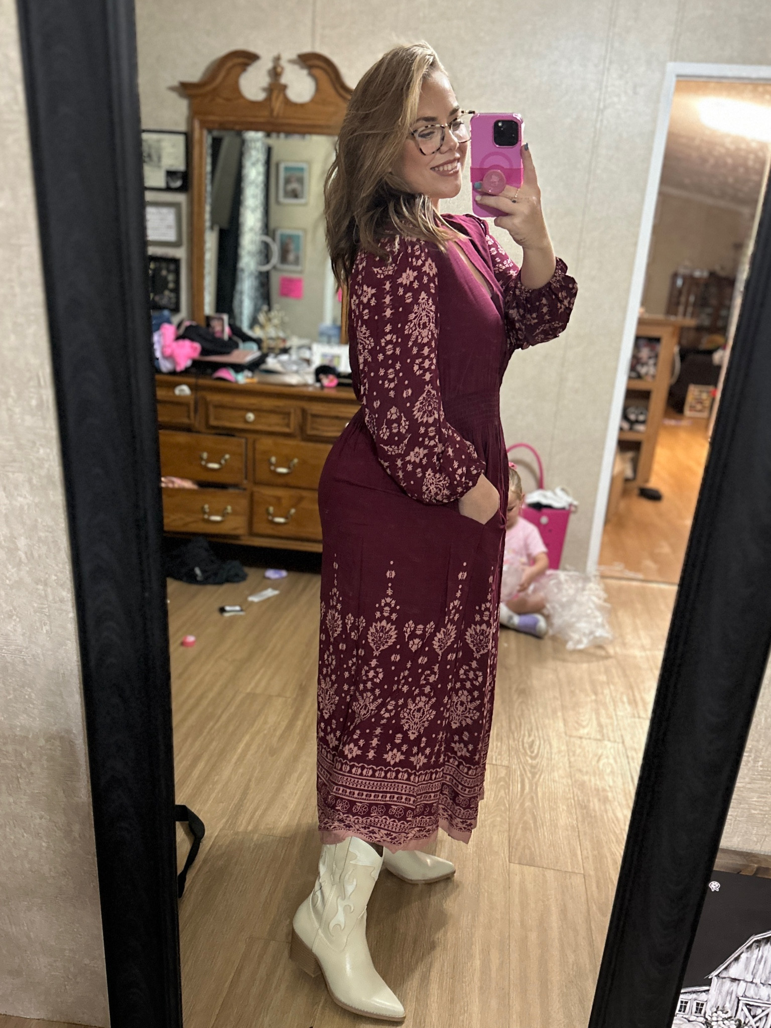 Go-to dress for fall, size down wearing XL but too big 20% off! 

#LTKSeasonal #LTKfindsunder50 #LTKsalealert