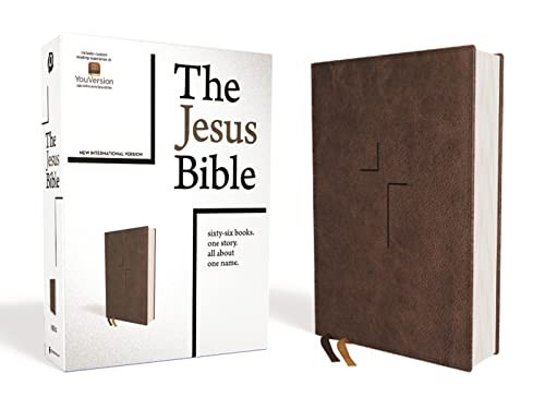 The Jesus Bible, NIV Edition, Leathersoft, Brown, Comfort Print | Amazon (US)