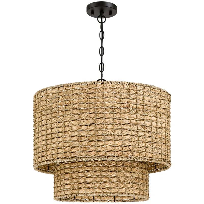 Stutz 4 - Light Rattan Dimmable Chandelier | Wayfair North America