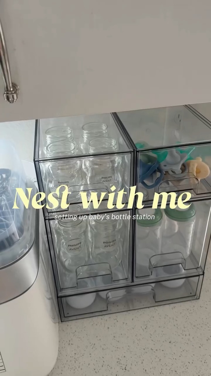 nest with me… setting up his little bottle station 🍼🤍🧸

moms - do you have any bottle recommendations? right now I only have Philips Avent + Evenflo Balance+ glass… would love to hear what worked for you 💌

 #nesting #bottlestation #thirdtrimesterbelike #babybottlewasher #nestwithme