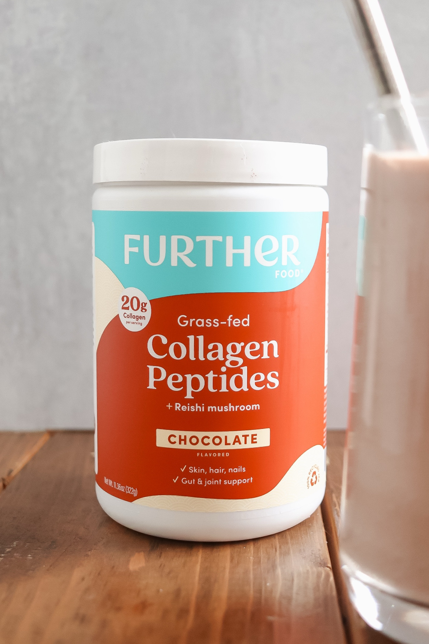 Chocolate flavored Collagen Peptides from @furtherfood

#ad #FurtherFood / collagen supplement / protein / grass-fed / Further Food / hair and skin support / joint support 

#LTKFitness #LTKBeauty #LTKActive