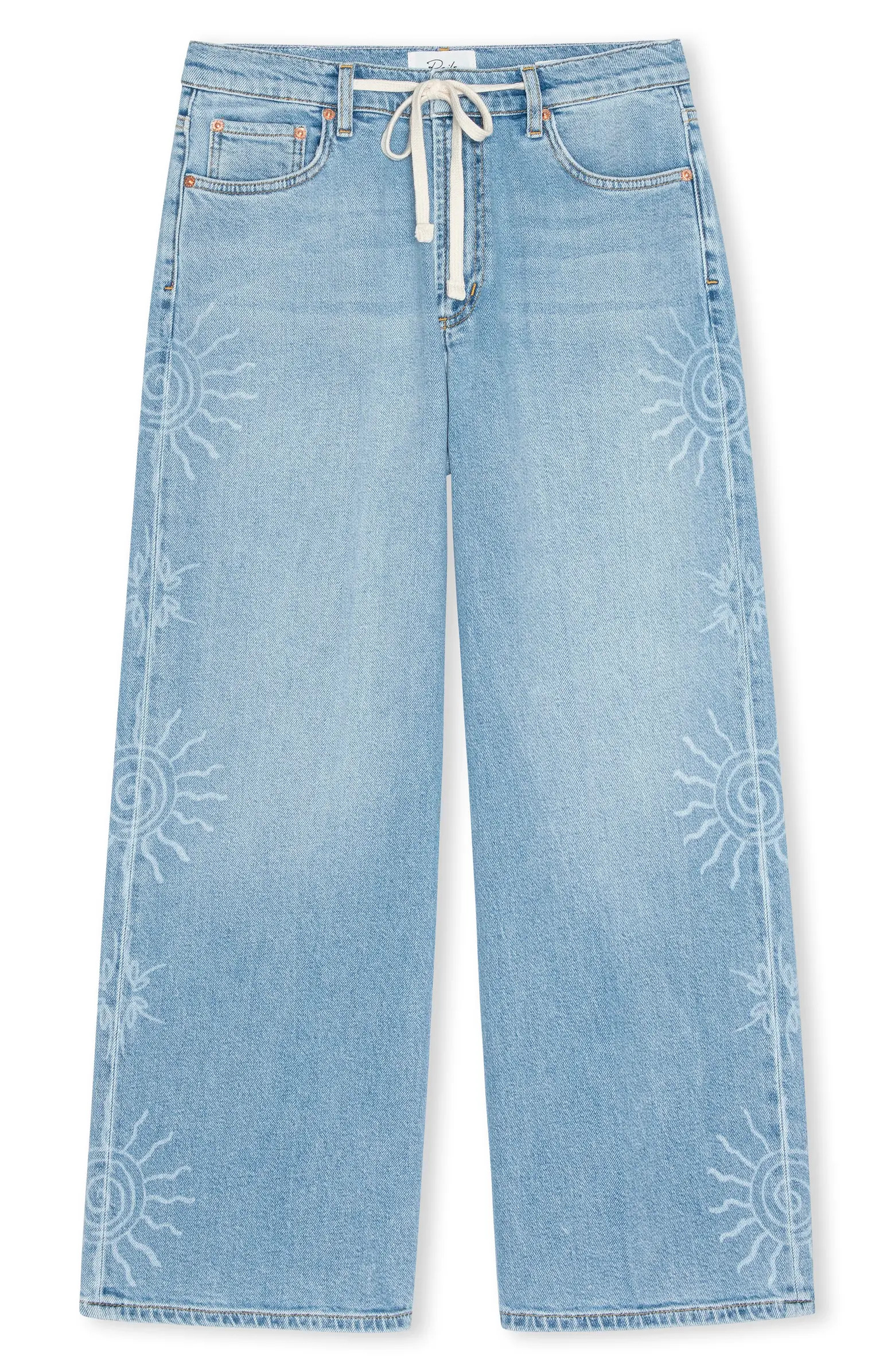 Rails Angeleno Drawstring Crop Wide Leg Jeans | Nordstrom | Nordstrom