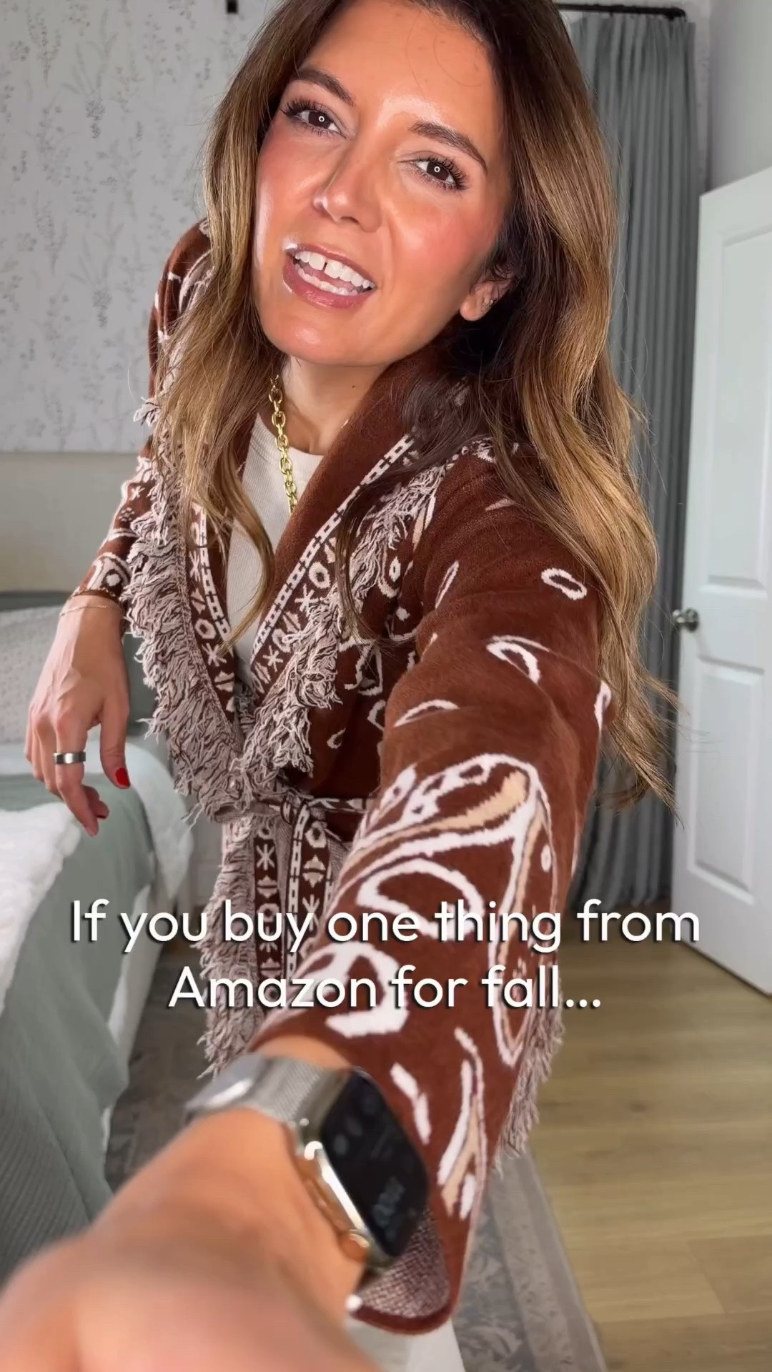 This is the cool mom cardigan for fall. I’m 5’7” in a 27x32 jeans, small cardigan and tank. Boots tts.