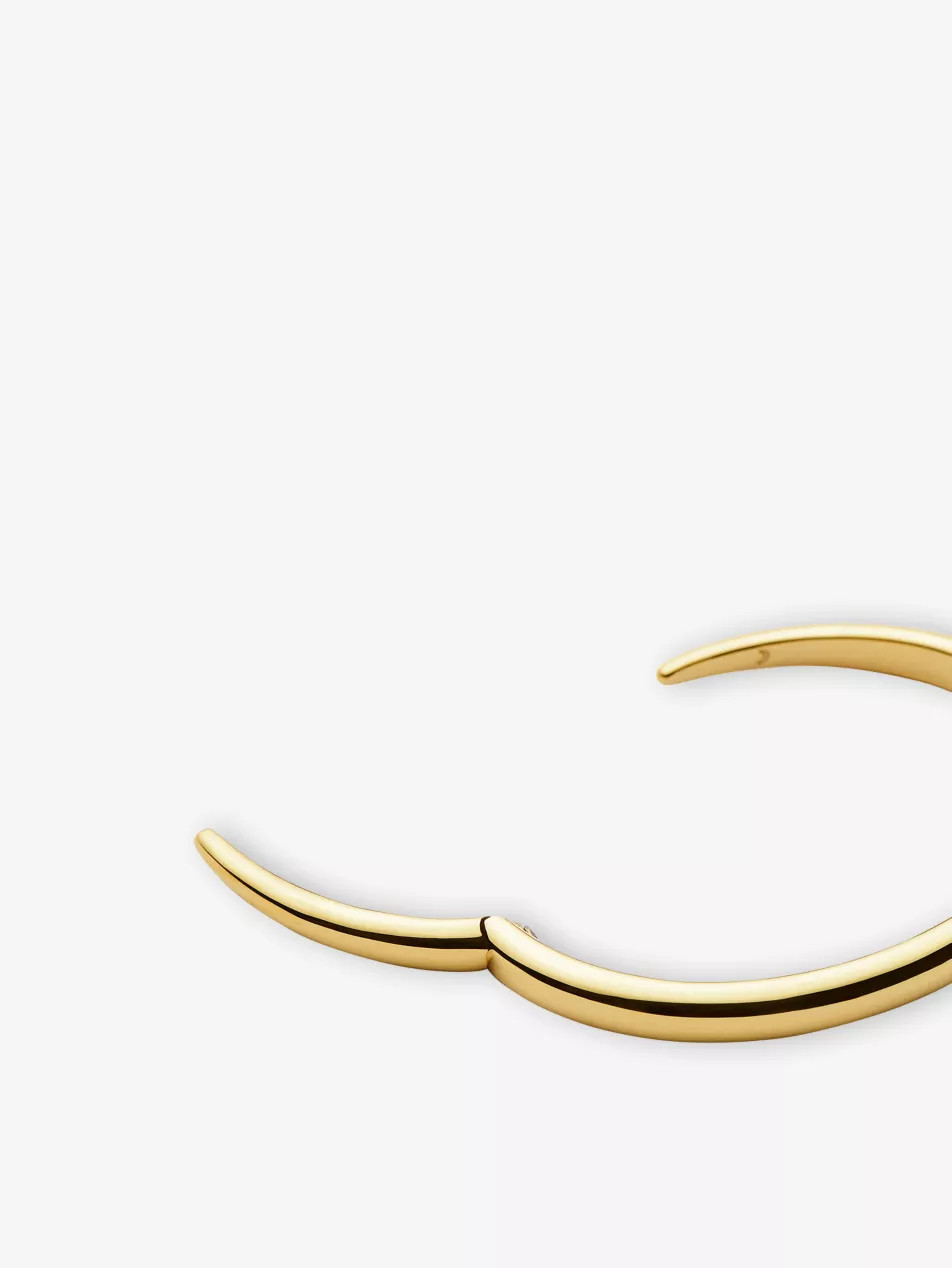 Claw 18ct yellow gold-plated brass cuff bracelet | Selfridges