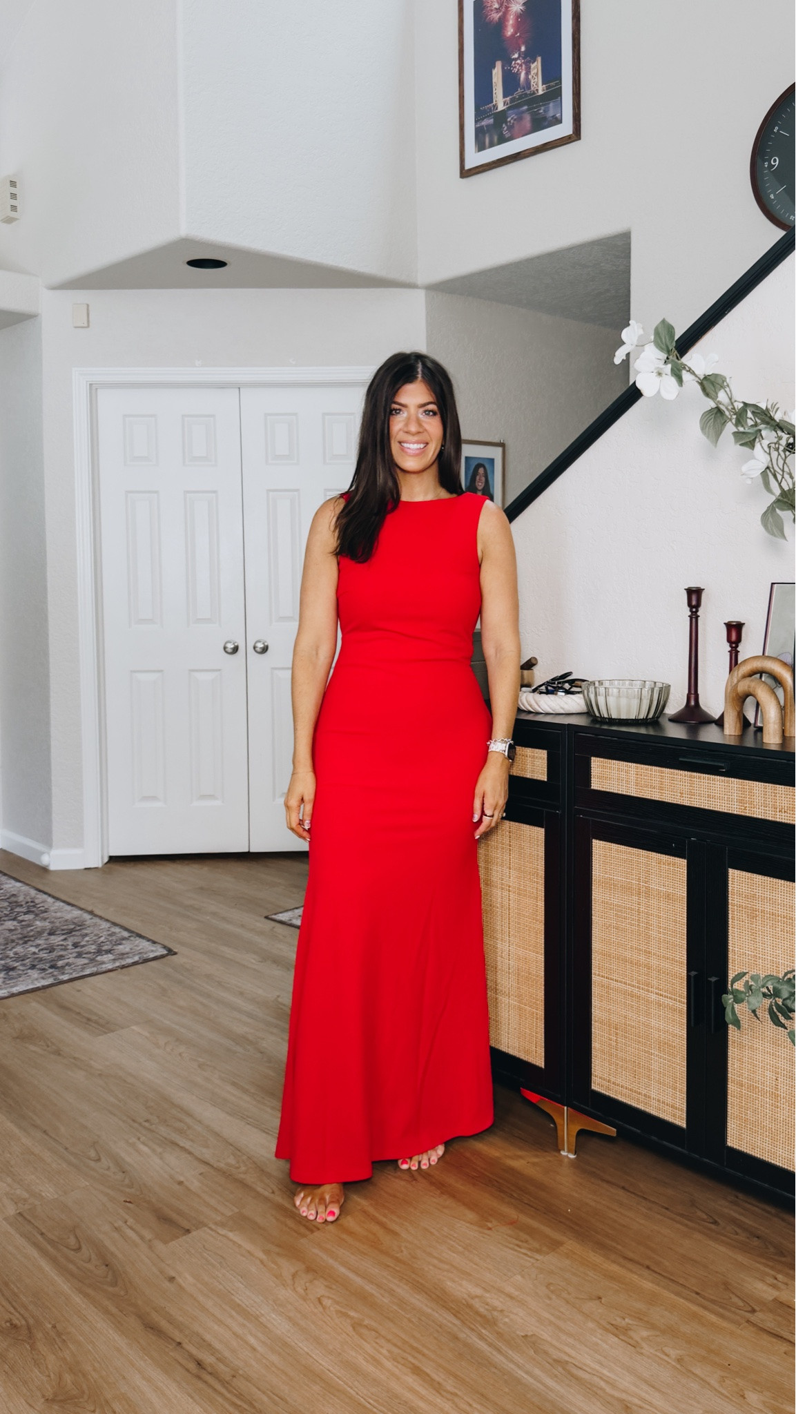 In a medium fluted wedding guest dress

#LTKSaleAlert #LTKMidsize #LTKWedding