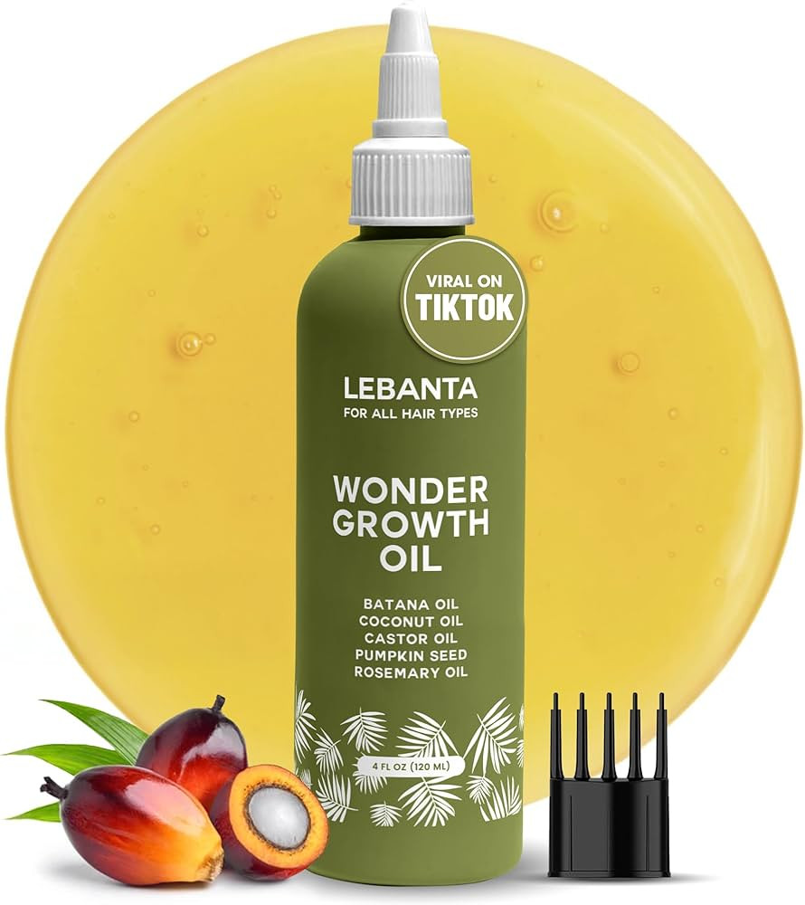 Batana Oil For Hair Growth - 100% Pure, Raw & Natural Blend With Organic Castor, Pumpkin Seed, Co... | Amazon (US)