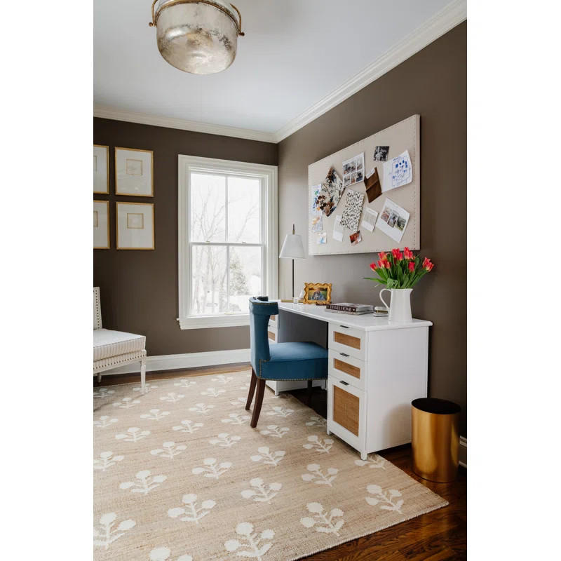 Handmade Hand-Knotted Natural/Ivory Rug | Wayfair North America