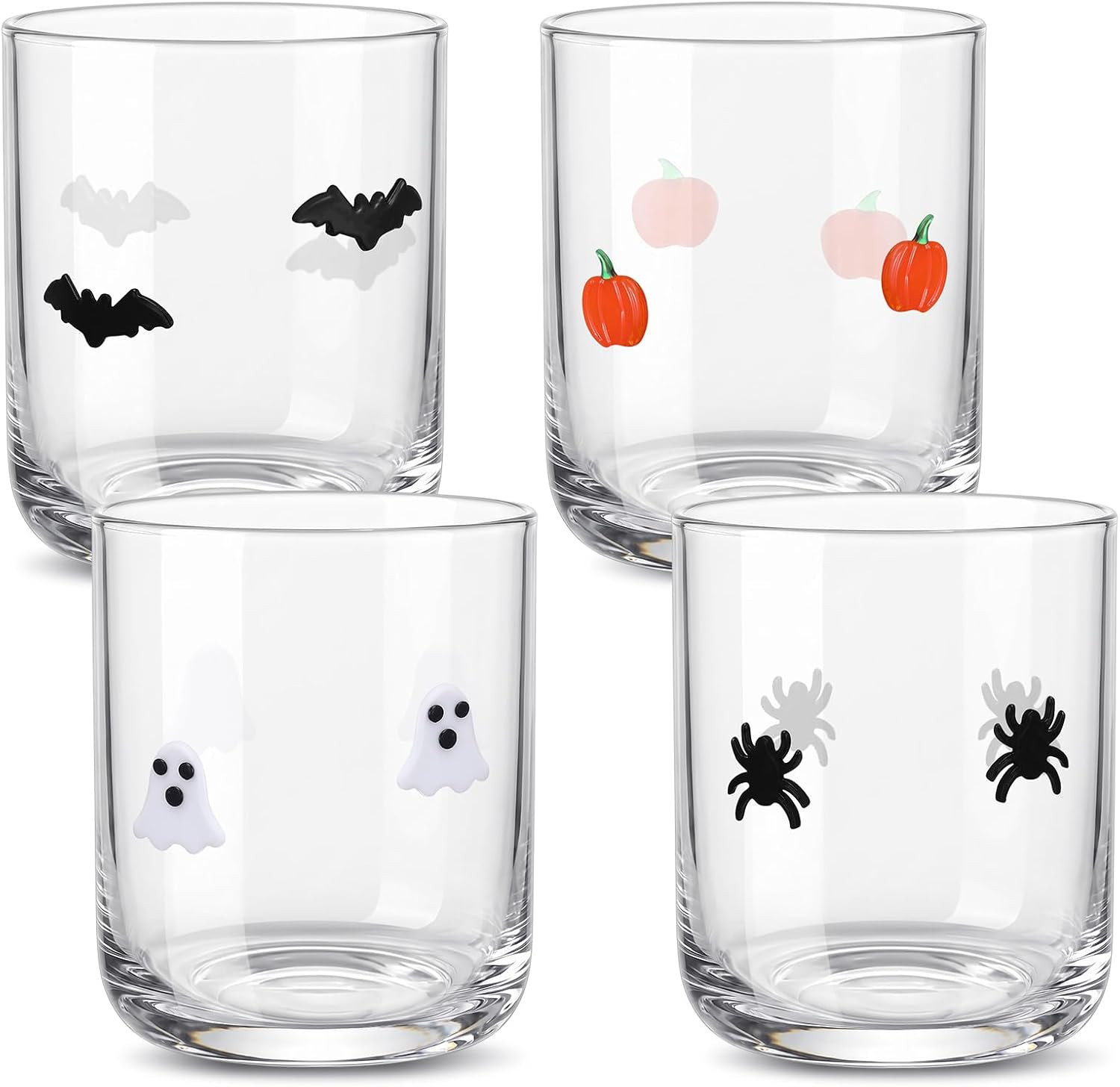 SiliFine 4 Pcs Halloween Elements Icon Juice Glasses | Amazon (US)