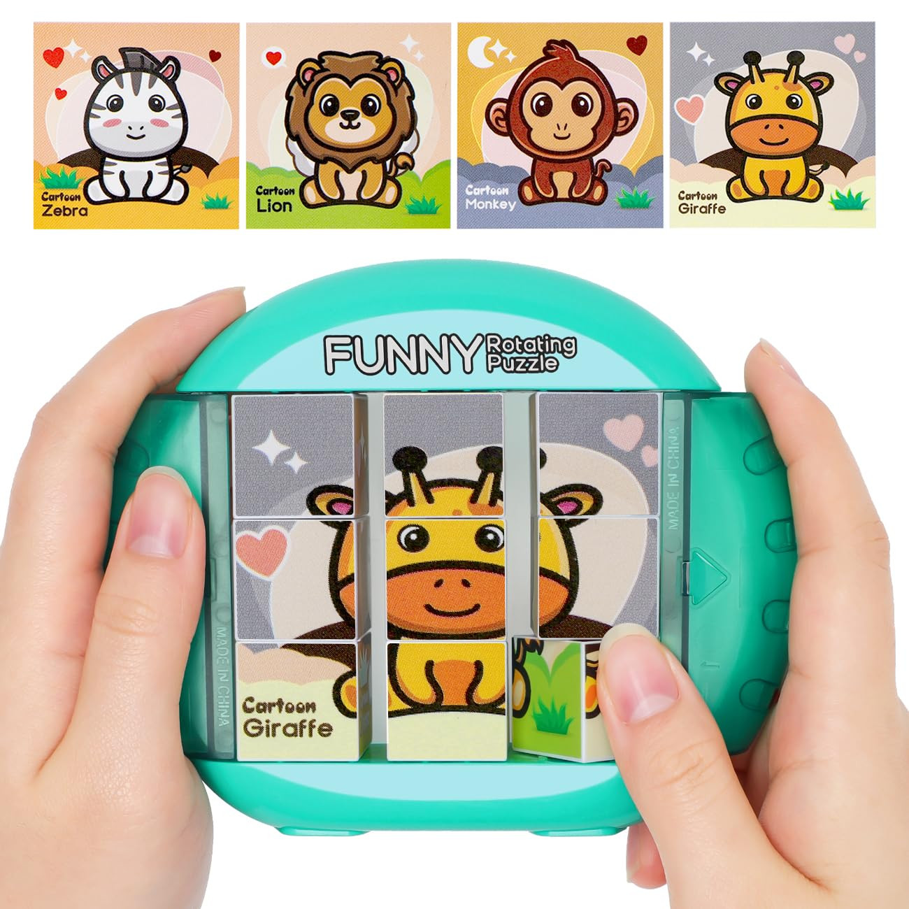 Rotating Puzzle for Kids 3 4 5 6 7 8 Year Old, 4 Puzzles in 1, Toddlers Travel, Car, Airplane, Ro... | Amazon (US)
