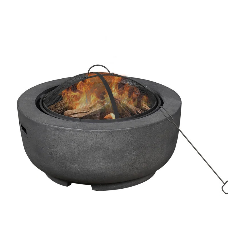 14" x 23.58" Magnesium Oxide Wood Burning Outdoor Fire Pit | Wayfair North America