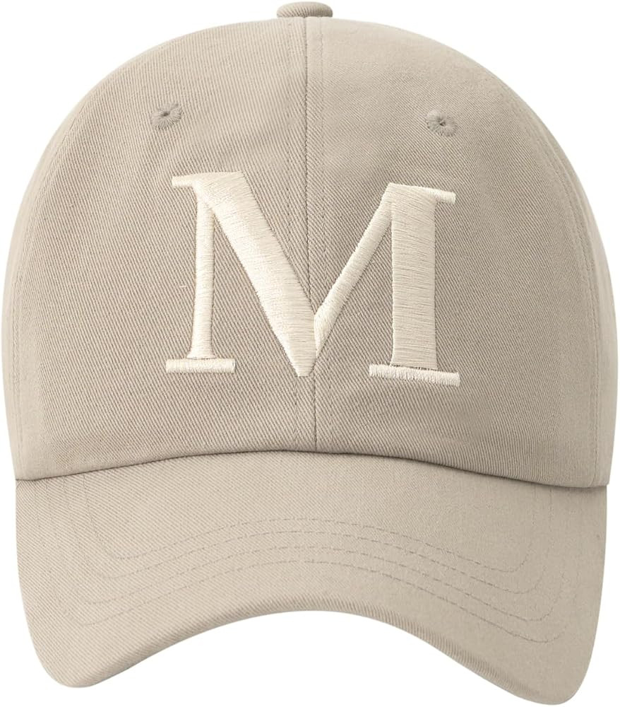 mardi mercredi Cap M Embroidered Logo Cotton Baseball Cap | Amazon (US)