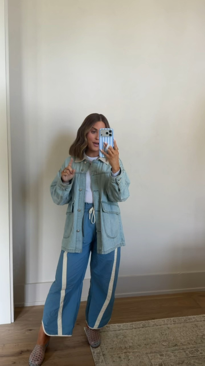What I wore to my 20 week OB appt! Been loving these stretchy pants through pregnancy- from Amazon & comes in so many different colors! Paired with a basic white long sleeve & this free people jacket (wearing an xs)

#LTKootd #LTKmomlife #LTKBump