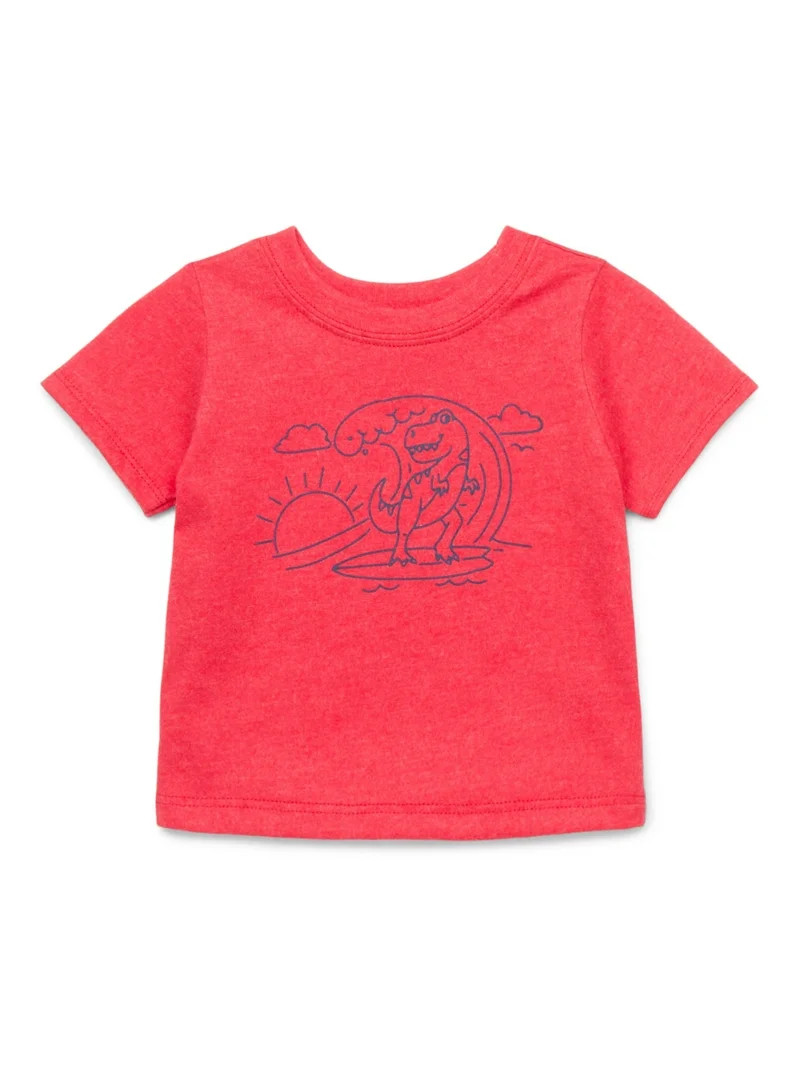 Garanimals Baby Boy Graphic T-Shirt with Short Sleeves, Sizes 0M-24M | Walmart (US)