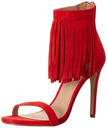 Steve Madden Womens Staarz Dress Sandal, Coral Suede, 9.5 M US | Amazon (US)